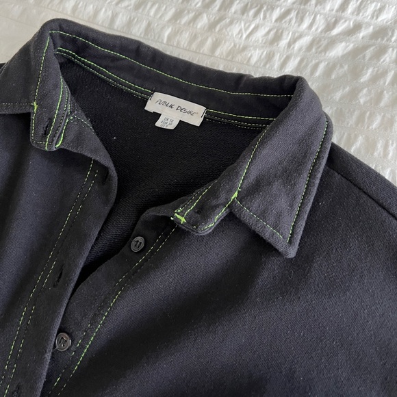 cropped black contrast stich cardigan - Picture 5 of 5